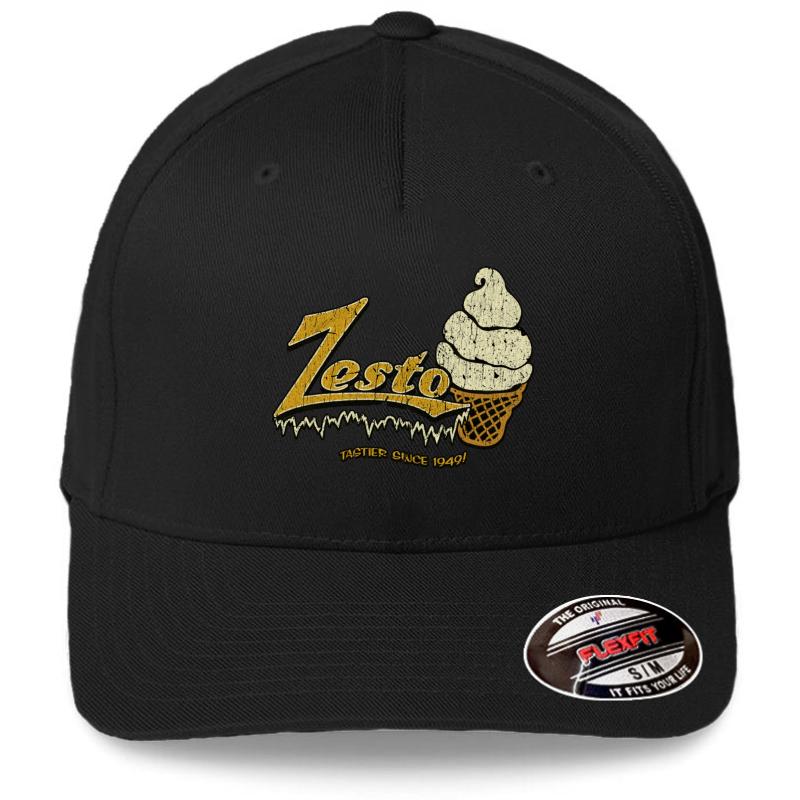 Zesto Drive-In Flexfit Baseball Cap  Black