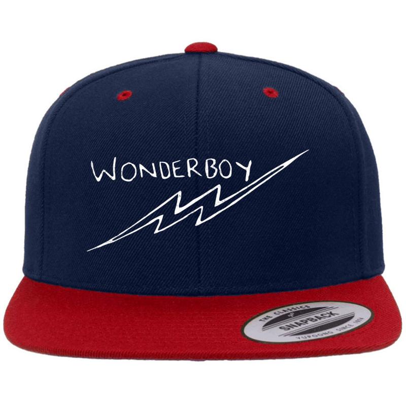 Wonderboy Premium Flat Bill Snapback Cap  Navy