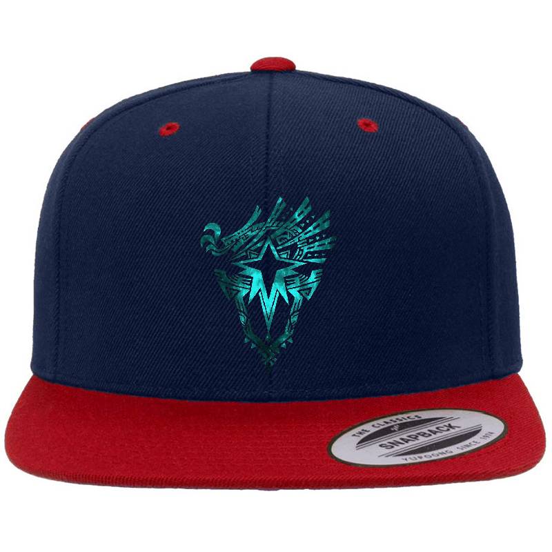 Monster Hunter World: Iceborne - Logo (Galaxy Design) Black Background Richardson Premium Trucker Snapback Caps