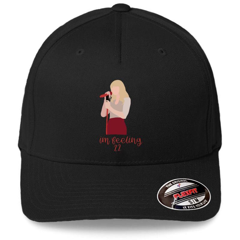 22 Taylor Swift Flexfit Baseball Cap  Black