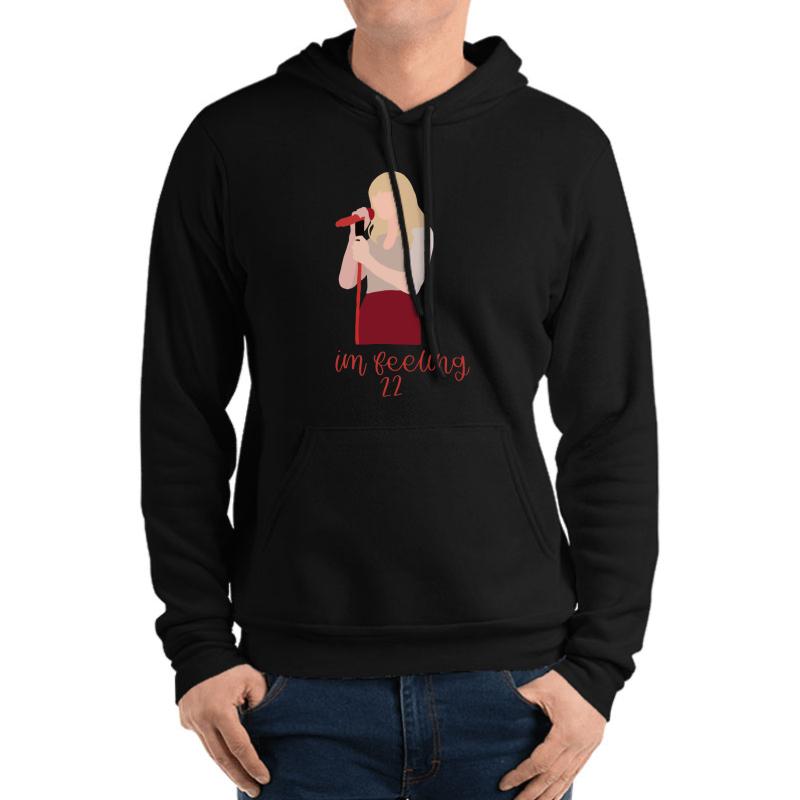 22 Taylor Swift Unisex Hooded Sweatshirt Men Black