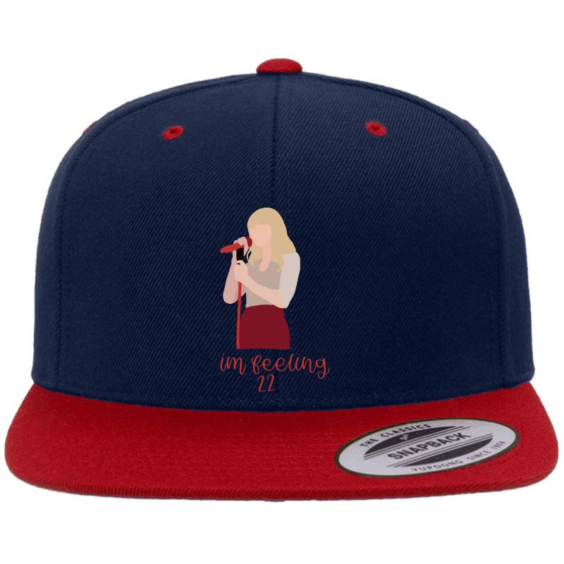 22 Taylor Swift Premium Flat Bill Snapback Cap  Navy