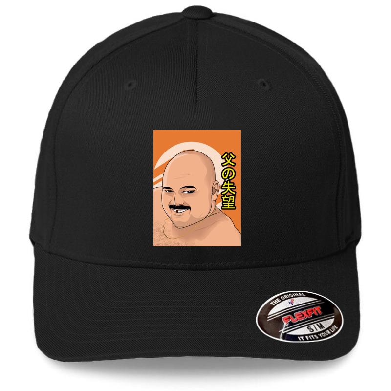 Anime Stav From Cum Town Flexfit Baseball Cap  Black