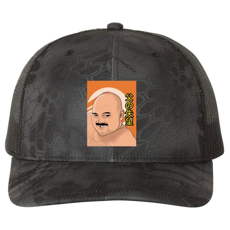 Anime Stav From Cum Town Richardson Premium Trucker Snapback Cap  Kryptek Typhon Black