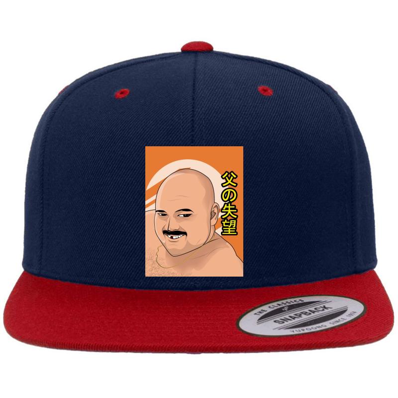 Anime Stav From Cum Town Premium Flat Bill Snapback Cap  Navy