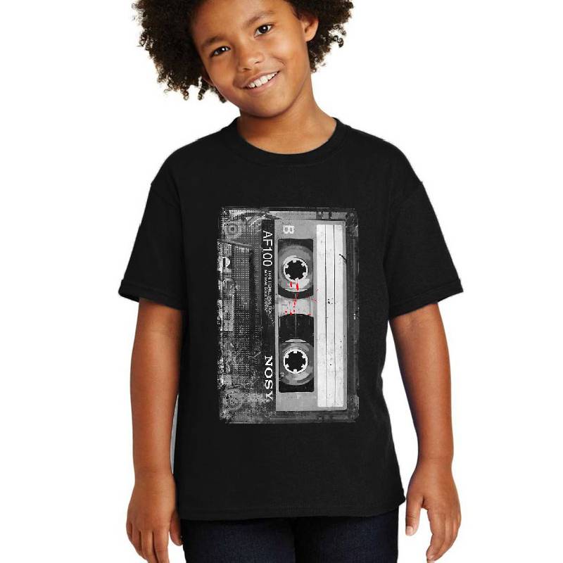 Grunge Cassette Tape (Vertical) Unisex T-shirts