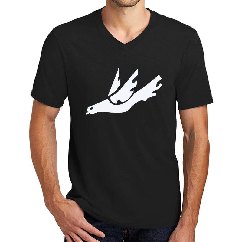 Thursday Morning Dove Unisex V-Neck T-Shirt Men Black