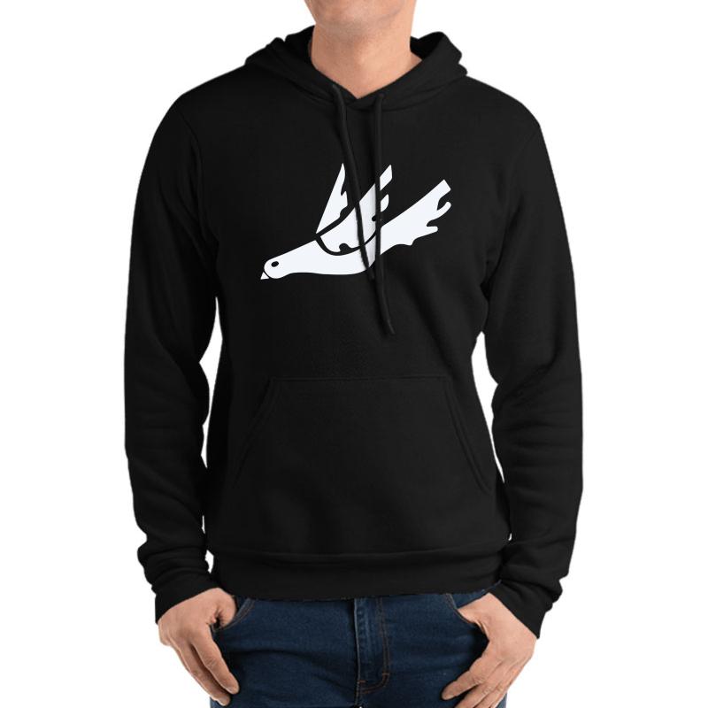 Thursday Morning Dove Unisex Hooded Sweatshirt Men Black