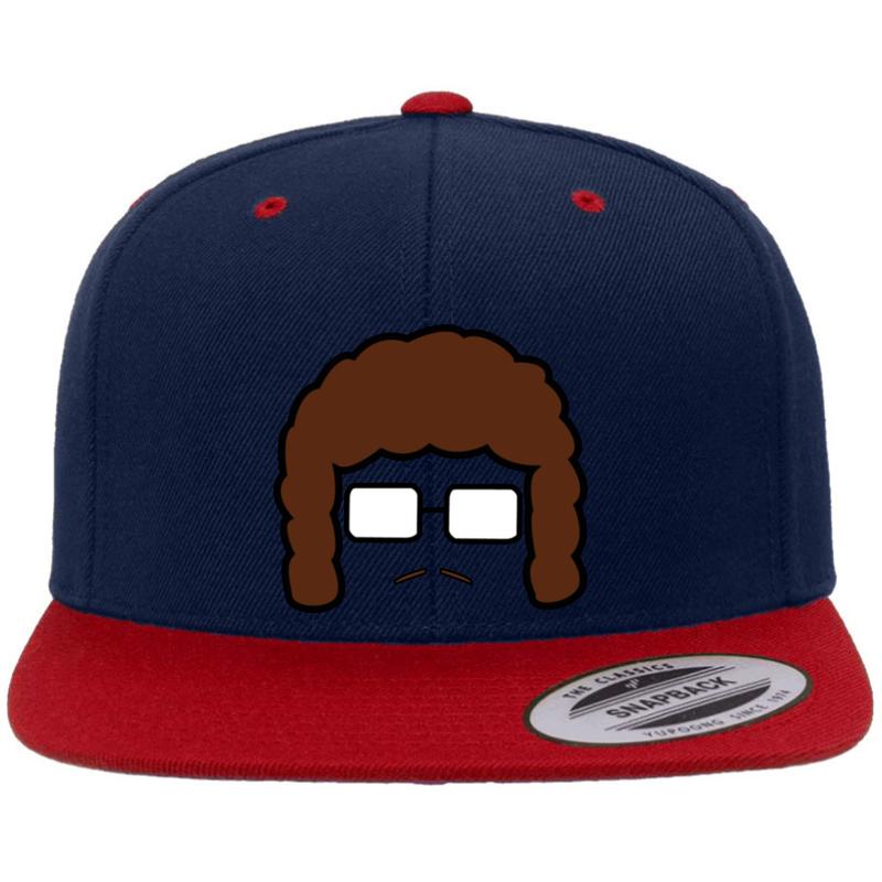 Weird Al Yankovic Premium Flat Bill Snapback Cap  Navy