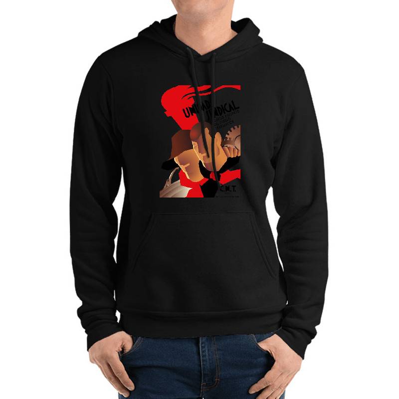 CNT Unidad Sindical - Spanish Civil War, Anarchist, Socialist, Leftist Unisex V-Neck T-Shirts