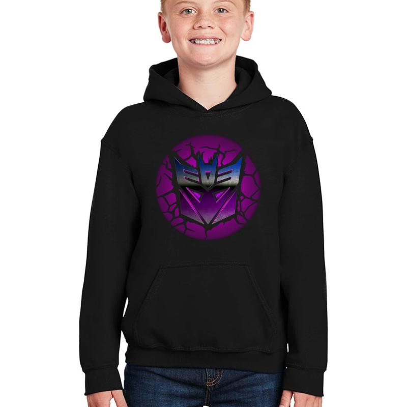 Transformers Decepticon Youth Hooded Sweatshirt Boy Black