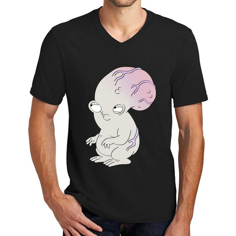 American Dad Rogu Unisex V-Neck T-Shirt Men Black