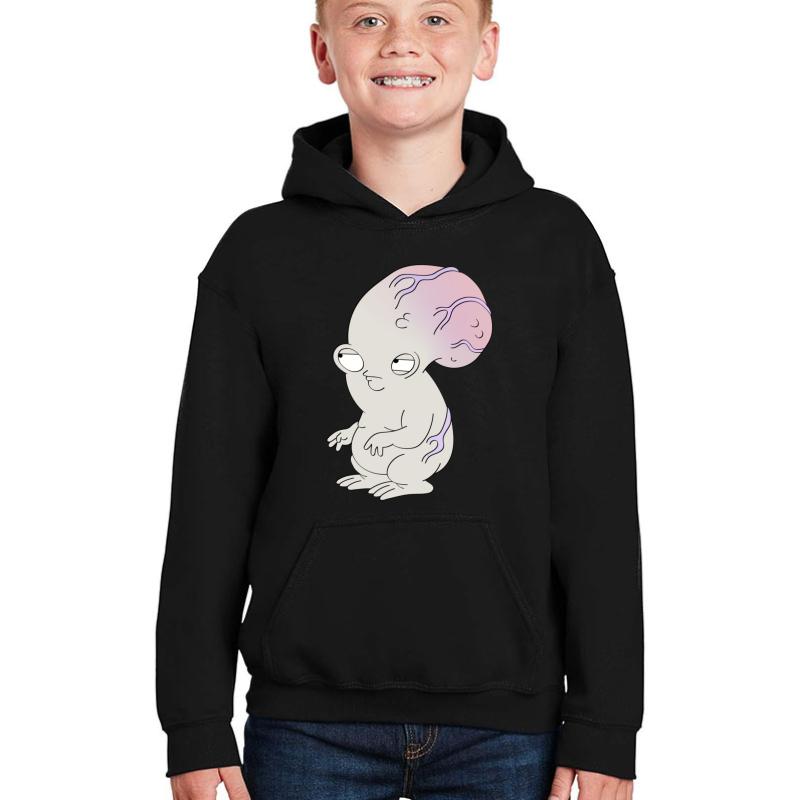 American Dad Rogu Youth Hooded Sweatshirt Boy Black