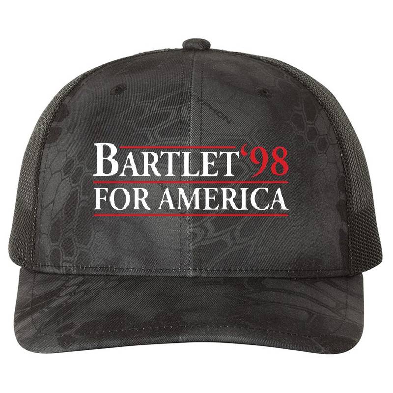 Bartlet for America (white variant) Premium Flat Bill Snapback Caps