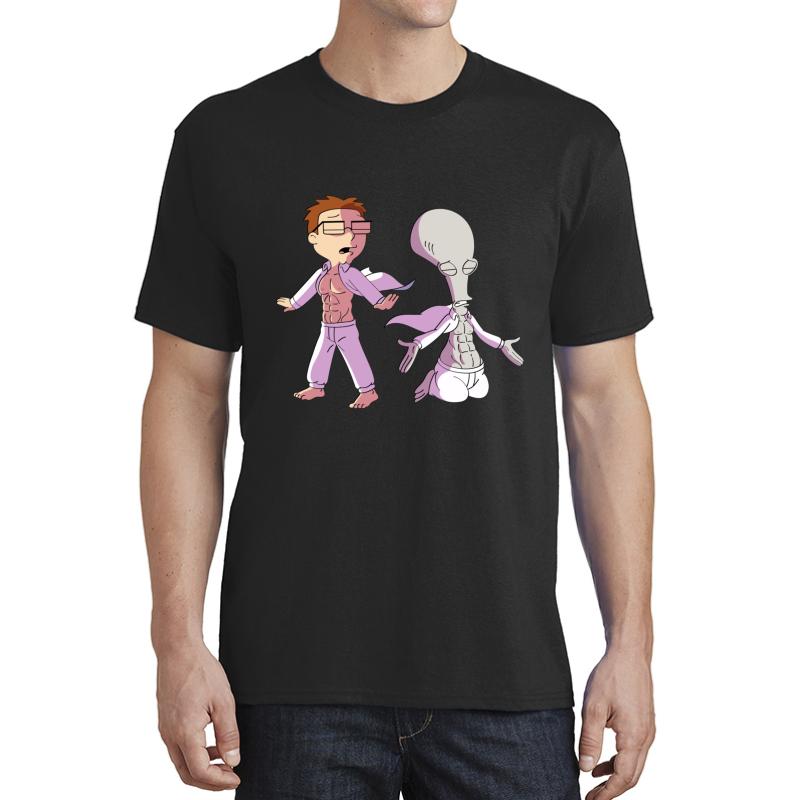 American Dad Roger And Steve Unisex T-Shirt Men Black