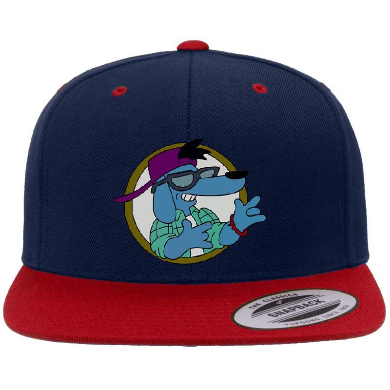 Retro Poochie the Dog Richardson Premium Trucker Snapback Caps