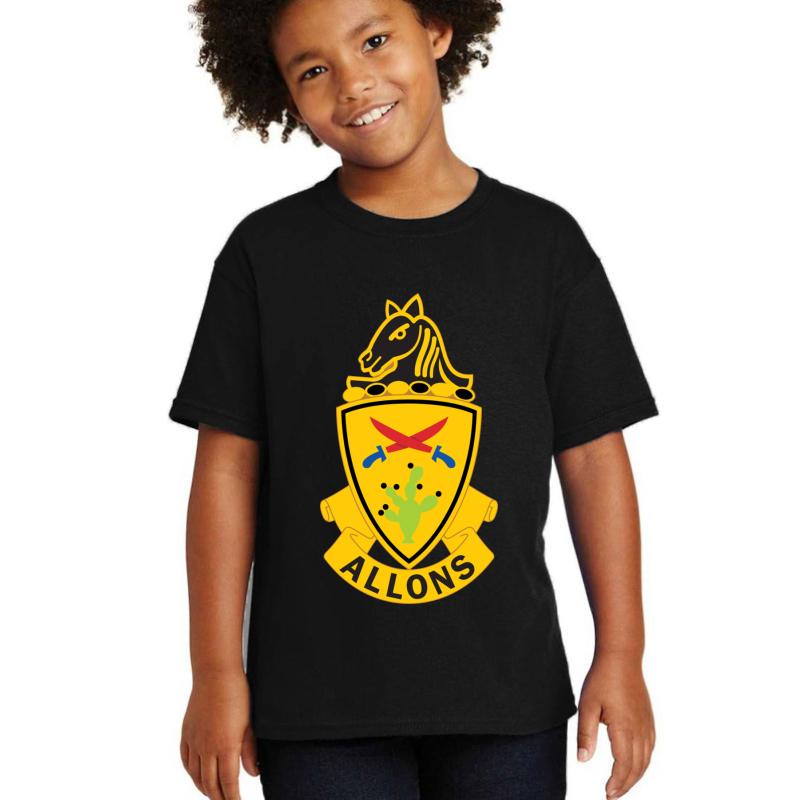 11Th Armored Cavalry Regiment Youth T-Shirt Boy Black