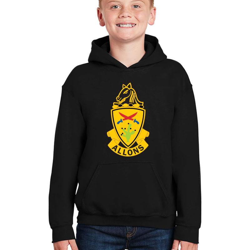 11Th Armored Cavalry Regiment Youth Hooded Sweatshirt Boy Black