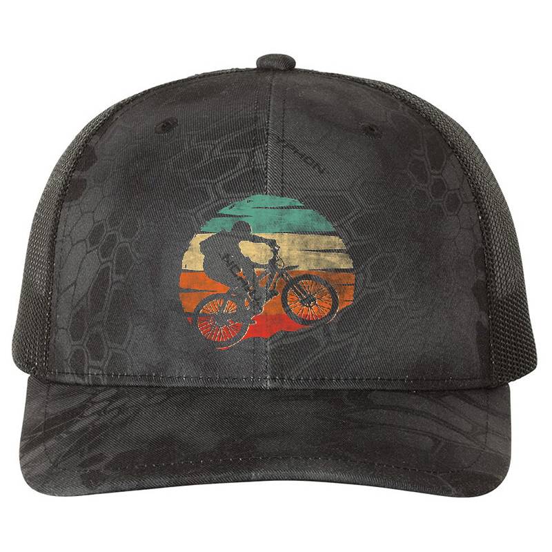Mountain Bike Vintage MTB Premium Flat Bill Snapback Caps