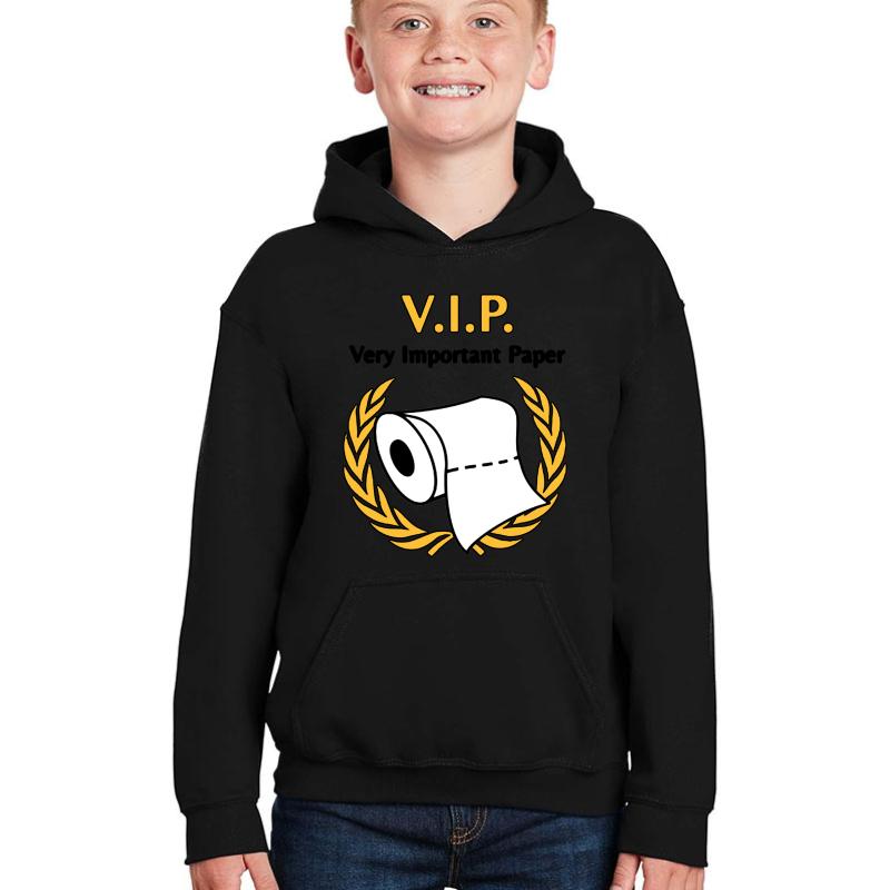 V.I.P. - Very Important Paper Youth Hooded Sweatshirt Boy Black