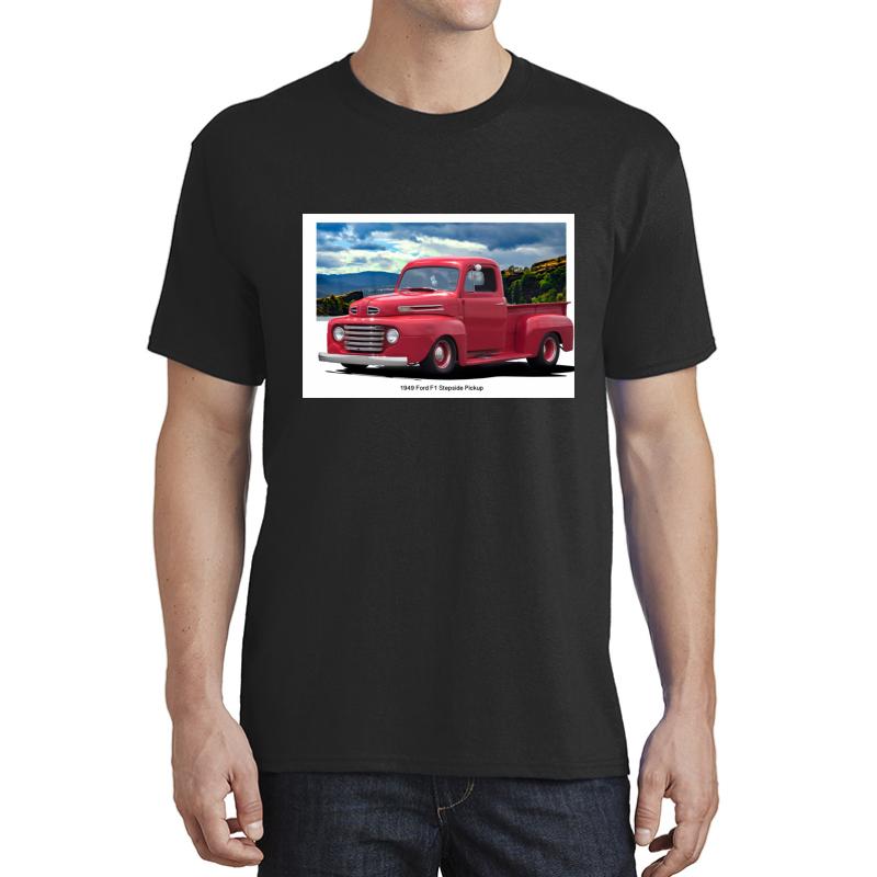 1949 Ford F1 Pickup Unisex T-Shirt Men Black