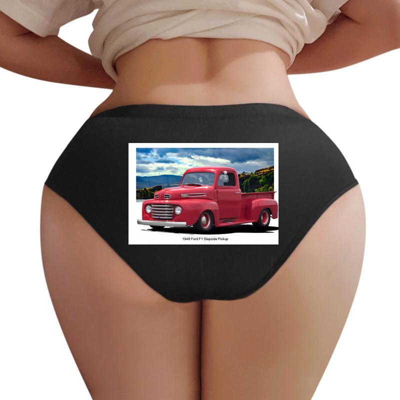 1949 Ford F1 Pickup Women Underwear Panties Women Black