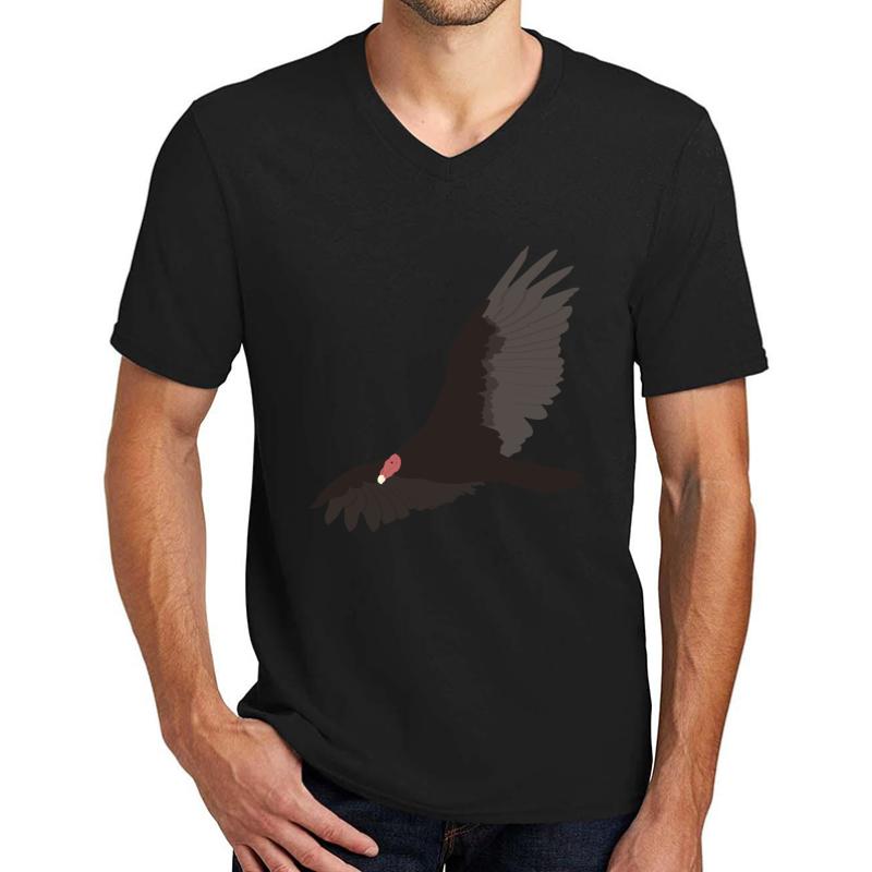 Turkey Vulture - Cathartes Aura Unisex V-Neck T-Shirt Men Black