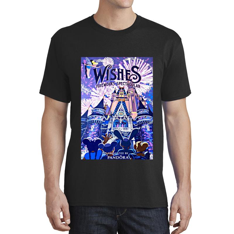 Wishes! Nighttime Spectacular Poster Unisex T-Shirt Men Black