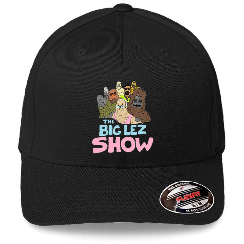 The Big Lez Show Logo Richardson Premium Trucker Snapback Caps