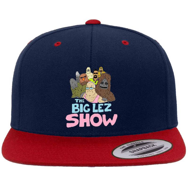 The Big Lez Show Logo Richardson Premium Trucker Snapback Caps