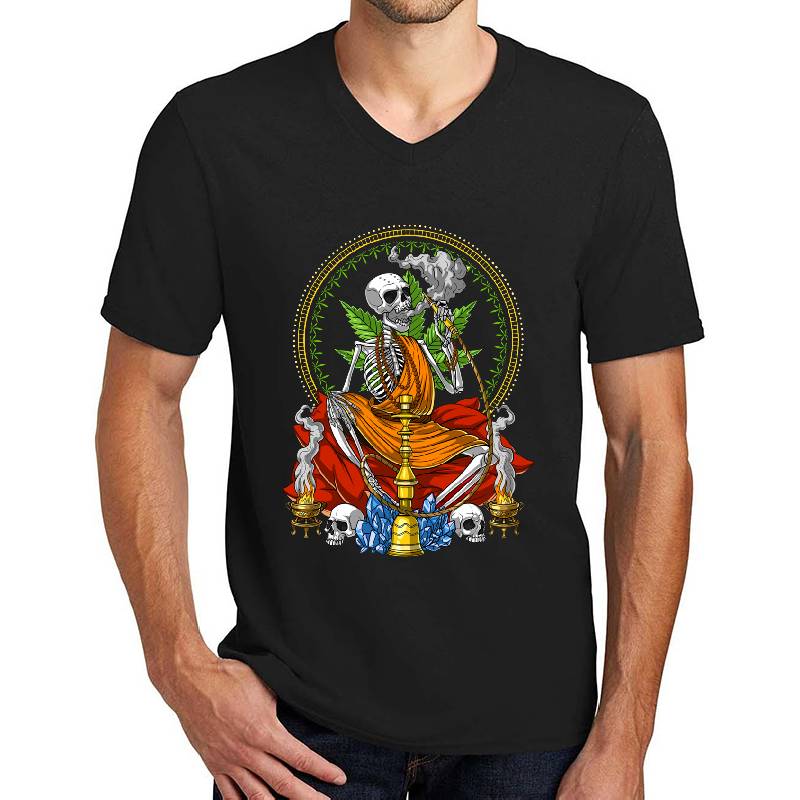Skeleton Buddha Stoner Unisex Hooded Sweatshirts