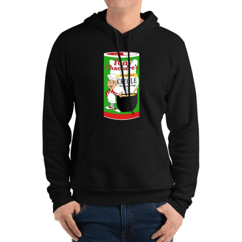 Tony Chachere's Unisex Hooded Sweatshirt Men Black