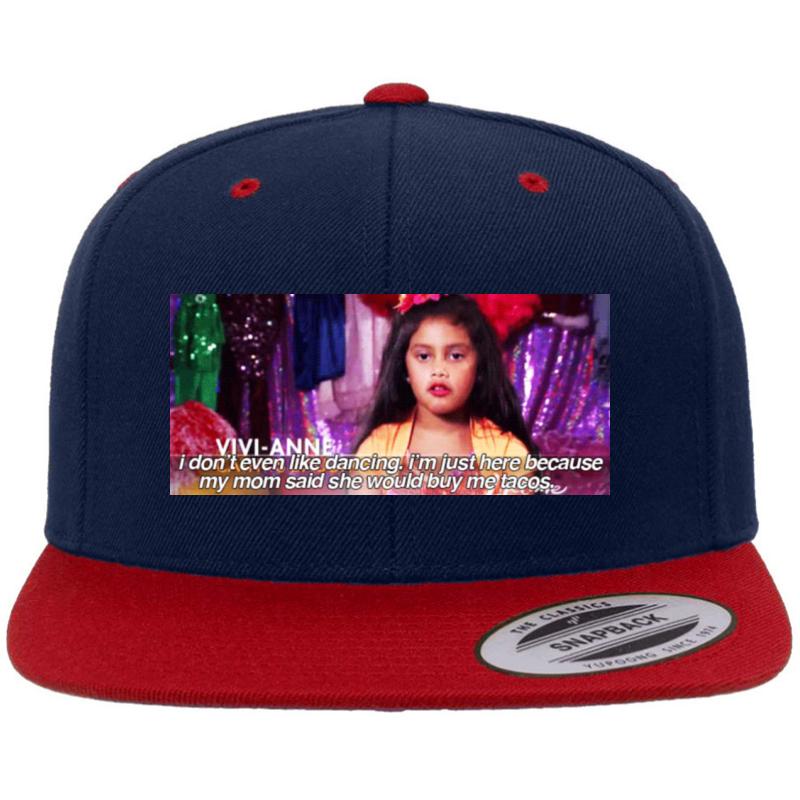 Vivi Quote Dance Moms Premium Flat Bill Snapback Cap  Navy