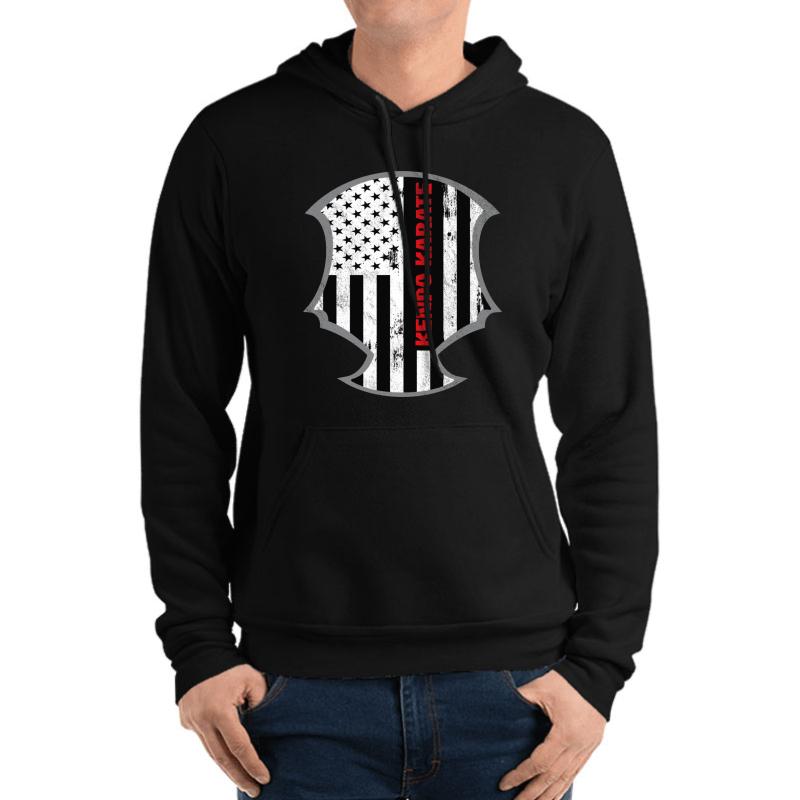 American Kenpo Karate Martial Arts Unisex Hooded Sweatshirt Men Black