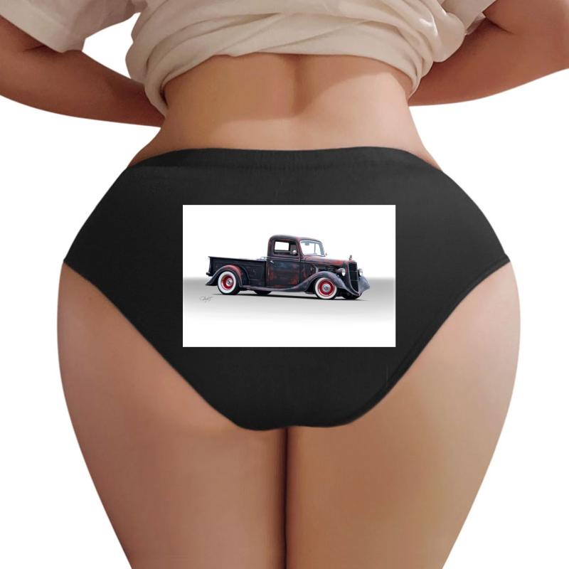 1935 Ford Pickup Truck Women Underwear Panties Women Black