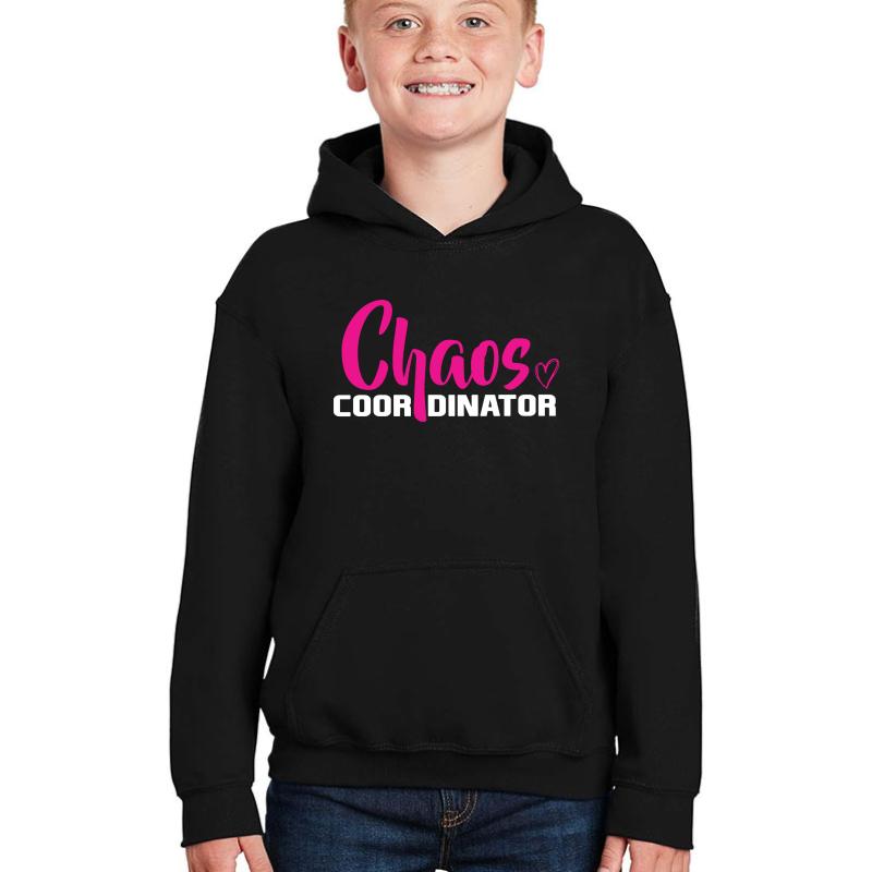 2 Chaos Coordinator Youth Hooded Sweatshirt Boy Black