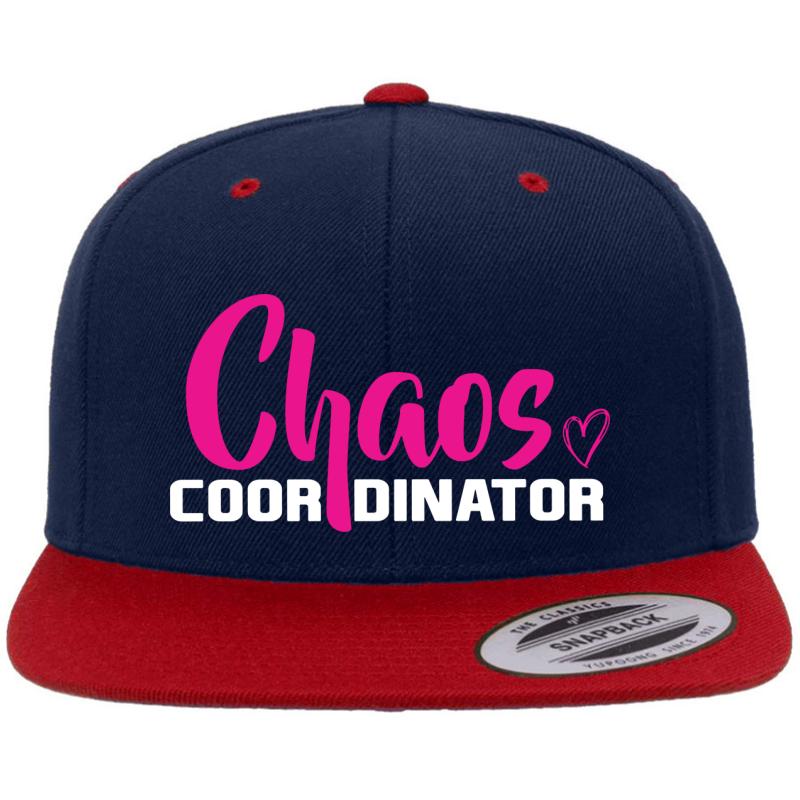 2 Chaos Coordinator Premium Flat Bill Snapback Cap  Navy