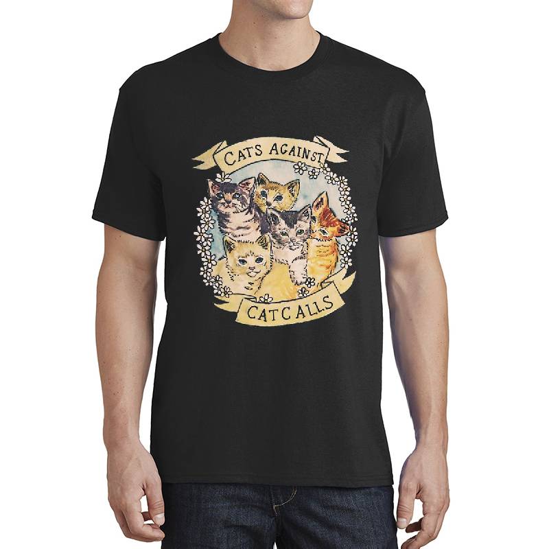 Cats Against Cat Calls ORIGINAL (SEE V2 IN MY SHOP) Unisex V-Neck T-Shirts