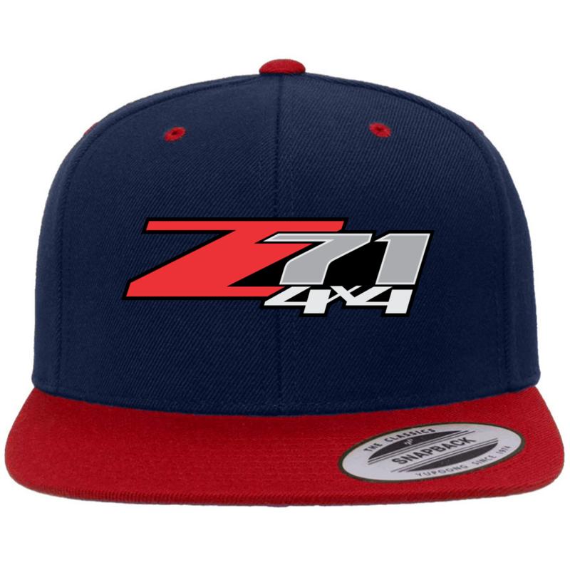 Z71 4X4 Premium Flat Bill Snapback Cap  Navy