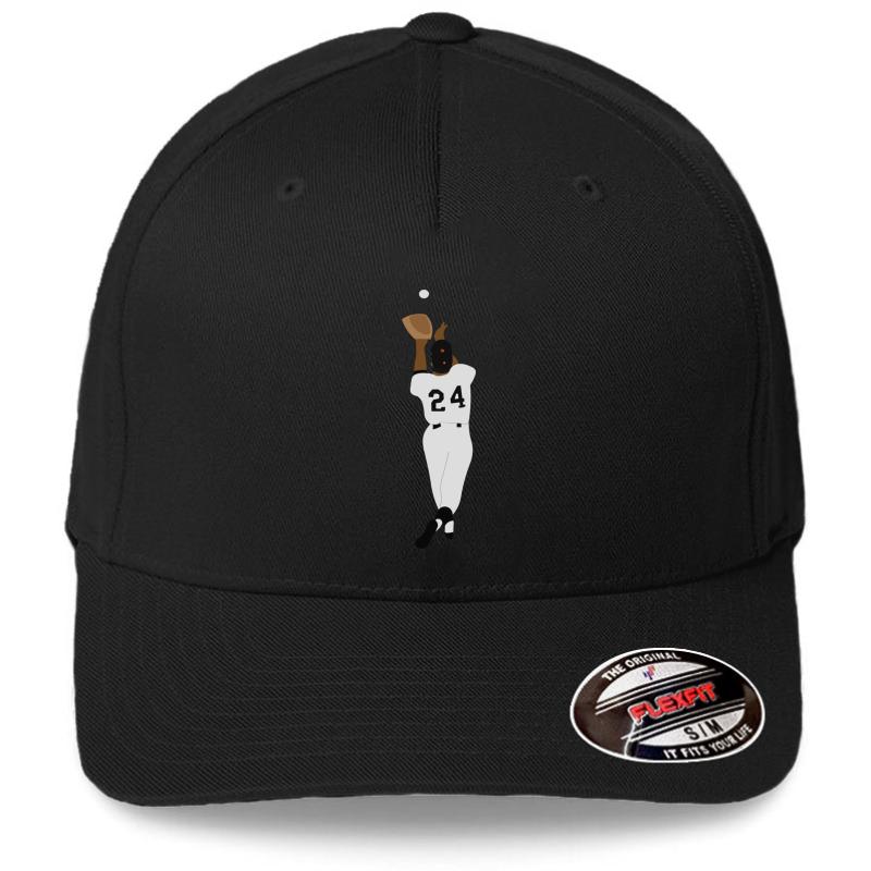 Willie Mays Catch Flexfit Baseball Cap  Black