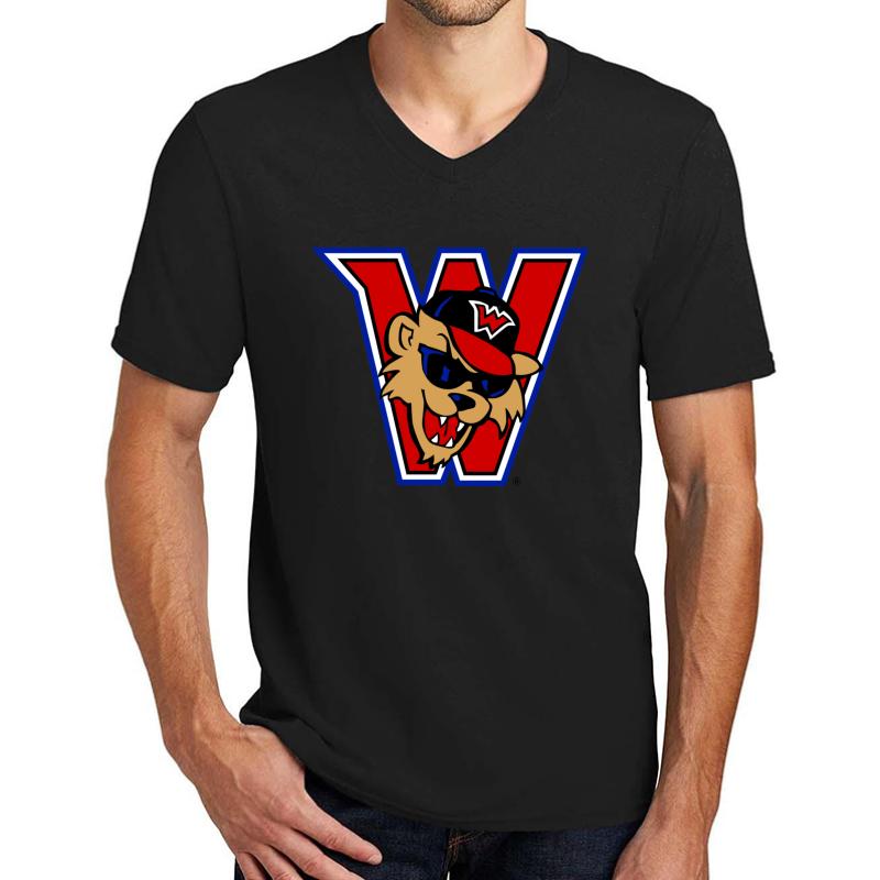 Washington Wild Things Unisex V-Neck T-Shirt Men Black