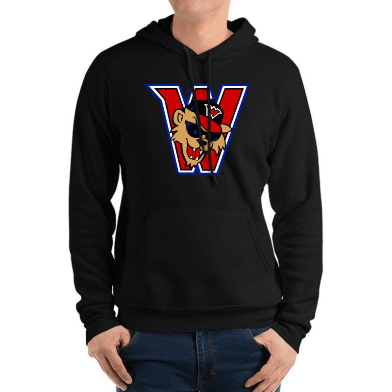 Washington Wild Things Unisex Hooded Sweatshirt Men Black