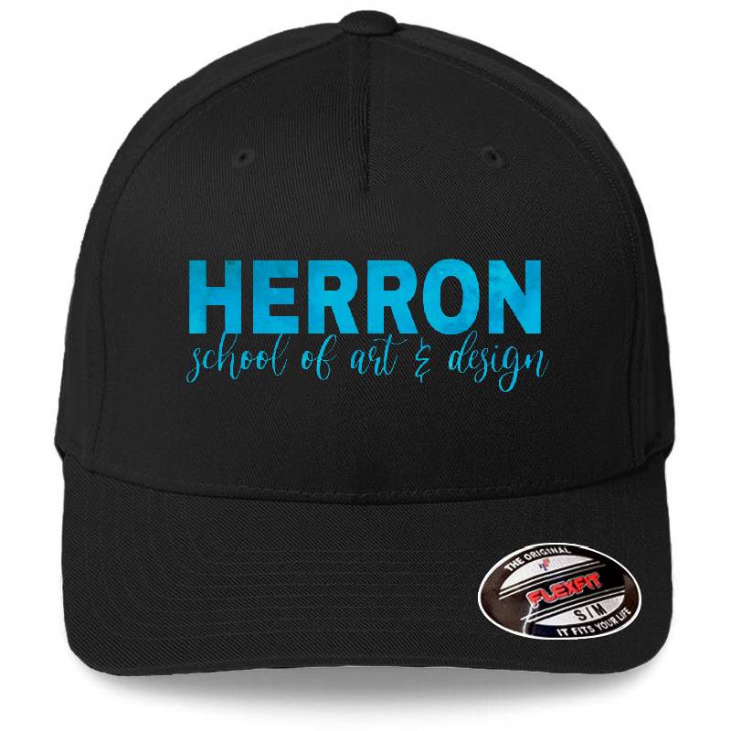 Herron School Of Art And Design Blue Premium Flat Bill Snapback Caps