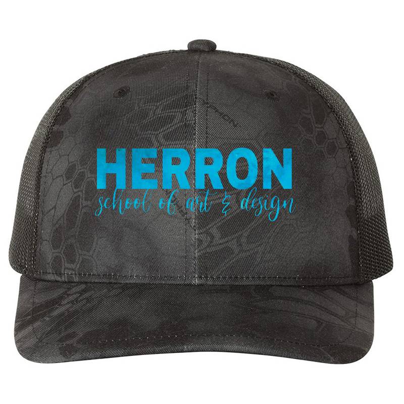 Herron School Of Art And Design Blue Premium Flat Bill Snapback Caps