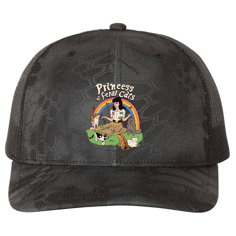 Princess Of Feral Cats Flexfit Baseball Caps