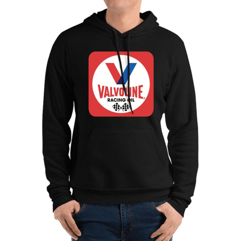 Valvoline Racing Oil Unisex Hooded Sweatshirt Men Black