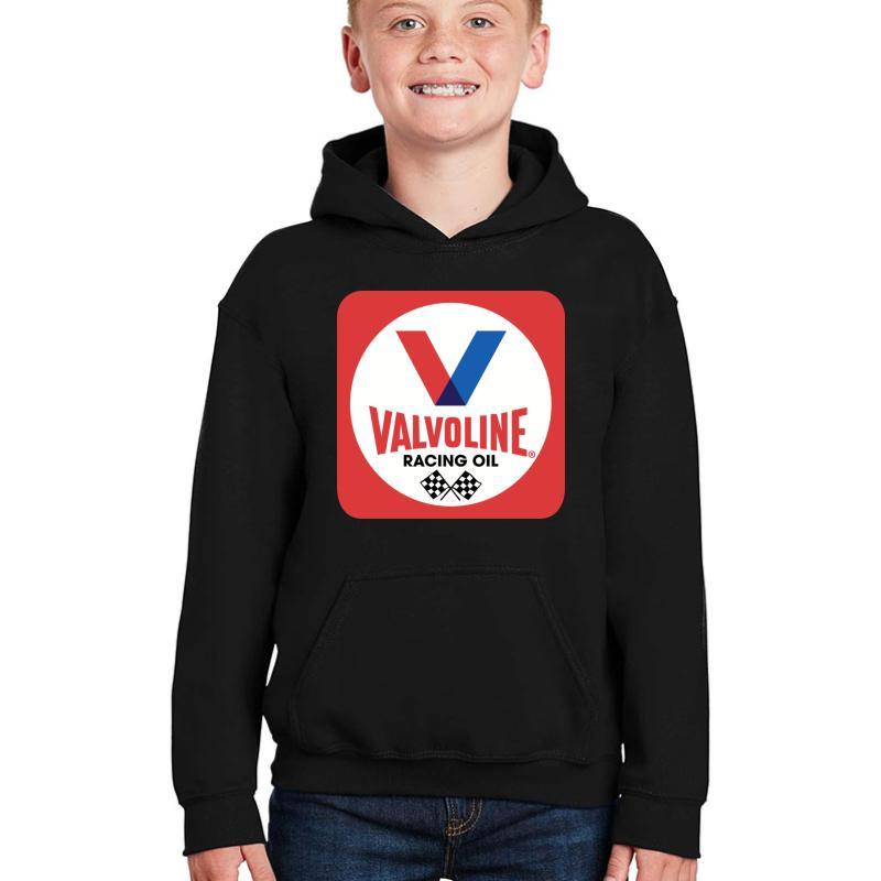 Valvoline Racing Oil Youth Hooded Sweatshirt Boy Black