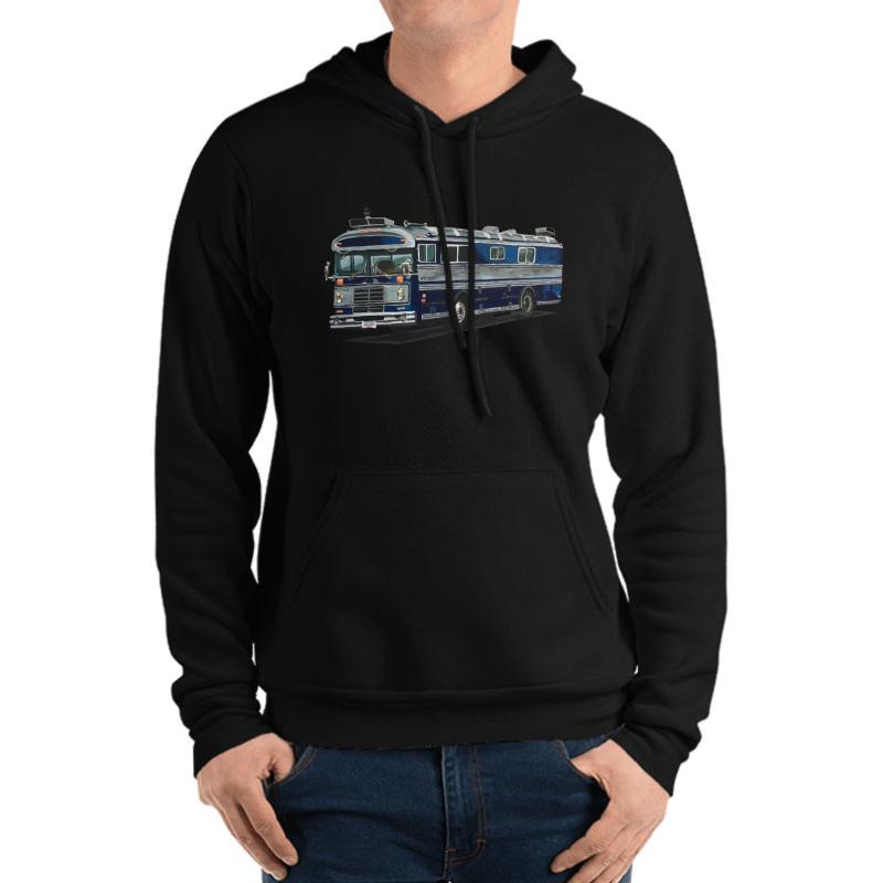 1978 Bluebird Wanderlodge Campervan Rv Unisex Hooded Sweatshirt Men Black