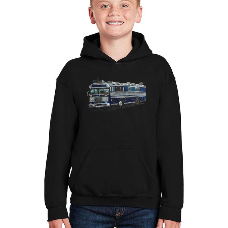 1978 Bluebird Wanderlodge Campervan Rv Youth Hooded Sweatshirt Boy Black