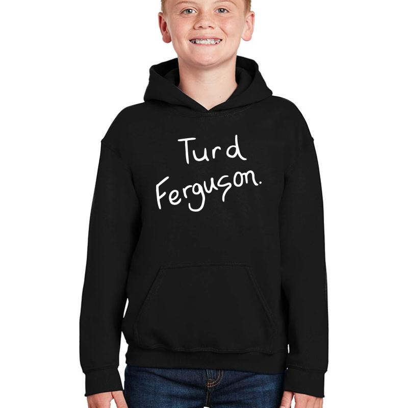 Turd Ferguson Youth Hooded Sweatshirt Boy Black